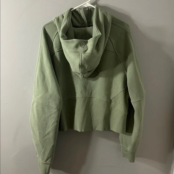 Lululemon Green Scuba Oversized Half-Zip Hoodie - Picture 2 of 3